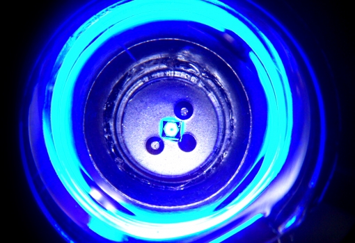 A blue LED